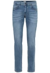 camel active 5-Pocket-Jeans Slim Fit Blau/Hellblau