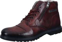 bugatti Stiefel aus Leder Dunkelrot/Bordeaux/Braun/Rot