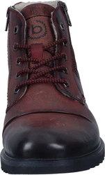 bugatti Stiefel aus Leder Dunkelrot/Bordeaux/Braun/Rot