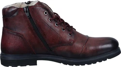 bugatti Stiefel aus Leder Dunkelrot/Bordeaux/Braun/Rot