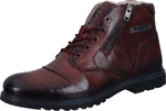bugatti Stiefel aus Leder Dunkelrot/Bordeaux/Braun/Rot