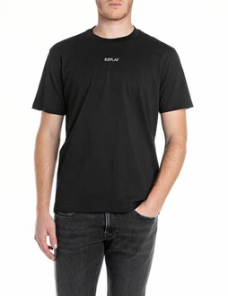 Replay T-Shirt schwarz/weiß