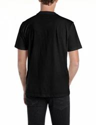 Replay T-Shirt mit Logo-Frontprint Blau/Rot/Schwarz