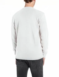 Replay Longsleeve T-Shirt Grau/Weiß/Khaki
