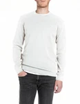Replay Longsleeve T-Shirt Grau/Weiß/Khaki