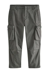 Next Cargohose Utility-Cargohose Khaki/Dunkelgrün
