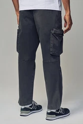 Next Cargohose Utility-Cargohose Khaki/Dunkelgrün