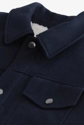 Next Blouson Jacke im Westernstil (1-St) Dunkelblau/Hellblau/Blau