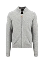 FYNCH-HATTON Strickjacke Grau/Hellgrau