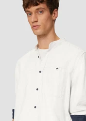 s.Oliver Langarmhemd Regular Fit Weiß/Creme