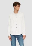 s.Oliver Langarmhemd Regular Fit Weiß/Creme
