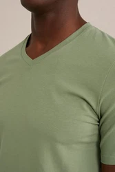 WE Fashion T-Shirt Dunkelgrün/Grün/Hellgrün/Khaki
