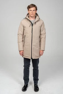 Ron Tomson Wintermantel Beige/Khaki