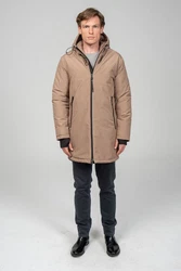 Ron Tomson Wintermantel Beige/Khaki/Braun