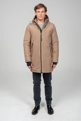 Ron Tomson Wintermantel Beige/Khaki/Braun