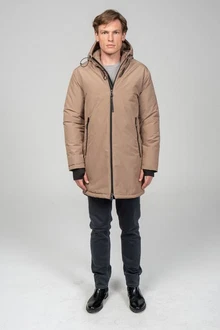 Ron Tomson Wintermantel Beige/Khaki/Braun