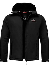 Amaci&Sons Softshelljacke DECATUR Schwarz/Rot/Grau