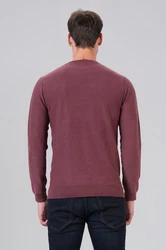 Miracle of Denim Strickpullover Pullover Herren Dunkelrot/Bordeaux/Rot/Rosa