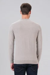 Miracle of Denim Strickpullover Pullover Herren Khaki/Beige/Grau/Braun
