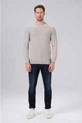 Miracle of Denim Strickpullover Pullover Herren Khaki/Beige/Grau/Braun