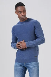 Miracle of Denim Strickpullover Pullover Herren Blau/Hellblau