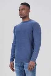 Miracle of Denim Strickpullover Pullover Herren Blau/Hellblau