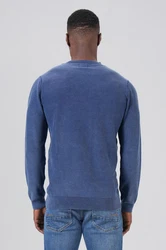Miracle of Denim Strickpullover Pullover Herren Blau/Hellblau