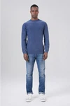 Miracle of Denim Strickpullover Pullover Herren Blau/Hellblau
