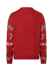 ONLY & SONS Pullover ONSXMAS REG 5 ALLOVER CREW KNIT Rot/Dunkelrot/Mischfarben/Braun
