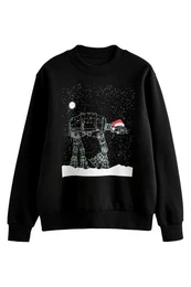 Sweatshirt Weihnachtliches Gesteppes Sweatshirt (1-tlg)