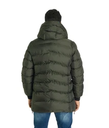 Denim Distriqt Winterjacke Herren Pufferjacke Steppjacke Grün