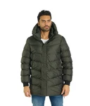 Denim Distriqt Winterjacke Herren Pufferjacke Steppjacke Grün