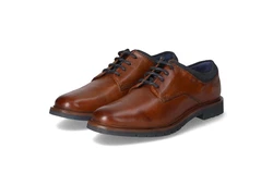 bugatti Schnürschuh Ciriaco Braun/Beige/Hellblau