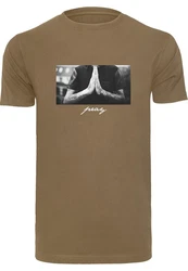MisterTee Pray Tee Khaki/Dunkelgrün/Beige/Braun