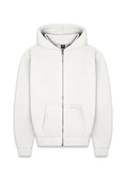 Sweatjacke Herren Super Heavy Blank Zip-Hoodie