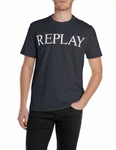 Replay T-Shirt mit Logo-Frontprint Blau/Rot/Dunkelblau/Schwarz/Dunkelgrau/Grau Replay T-Shirt mit Logo-Frontprint Blau/Rot/Dunkelblau/Schwarz/Dunkelgrau/Grau