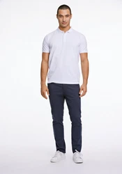 Lindbergh Poloshirt Weiß/Creme/Dunkelblau/Dunkelrot