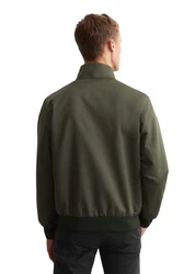 Marc O'Polo Outdoorjacke Micro-Canvas Dunkelgrün/Khaki