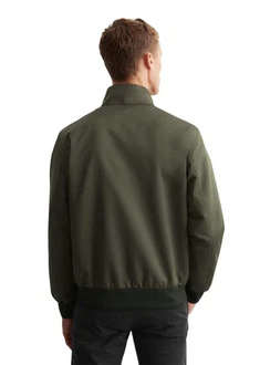 Marc O'Polo Outdoorjacke Micro-Canvas Dunkelgrün/Khaki