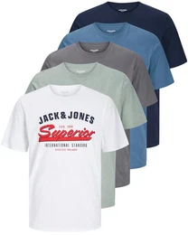 Print-Shirt Bedrucktes T-Shirt aus Baumwolle (5er-Pack)