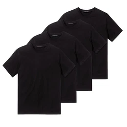 T-Shirt Essentials (4-tlg) Rundhals-Ausschnitt