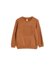 Sweatshirt Rundhalsausschnitt Mit Aufdruck