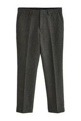 Next Slim Fit Donegal Anzughose Khaki/Dunkelgrün/Dunkelgrau