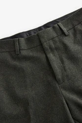 Next Slim Fit Donegal Anzughose Khaki/Dunkelgrün/Dunkelgrau