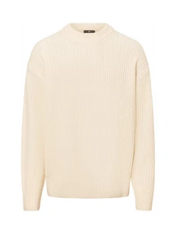 Nils Sundstrm Strickpullover Gelb/Weiß/Creme/Khaki/Beige