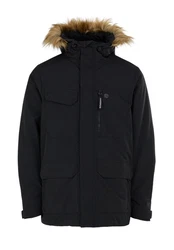 Fundango Winterjacke Venture Parka mit Kapuze Schwarz/Braun/Grau