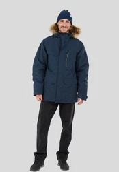 Fundango Winterjacke Venture Parka mit Kapuze Hellblau/Dunkelblau/Blau