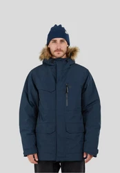 Fundango Winterjacke Venture Parka mit Kapuze Hellblau/Dunkelblau/Blau