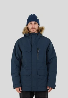 Fundango Winterjacke Venture Parka mit Kapuze Hellblau/Dunkelblau/Blau