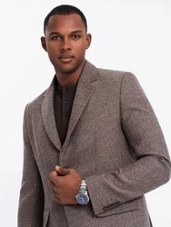 OMBRE Klassisches Herren-Sakko Khaki/Braun/Grau/Beige
